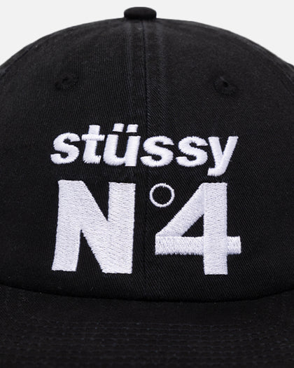 Stussy No. 4 Low Pro Cap Black