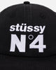 Stussy No. 4 Low Pro Cap Black