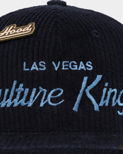 Hood X Culture Kings Las Vegas Collab Original Corduroy Snapback Navy
