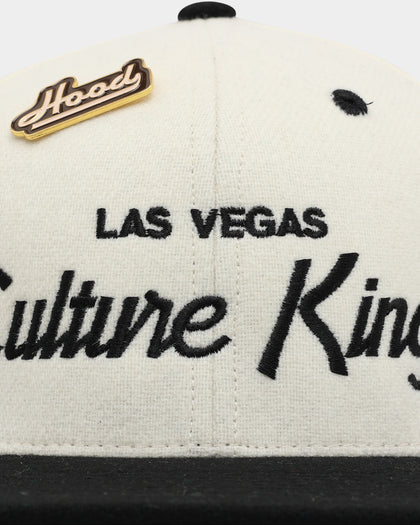 Hood X Culture Kings Las Vegas Collab Original Snapback White/Black