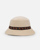 Carre Floraux Corduroy Bucket Hat Stone