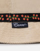 Carre Floraux Corduroy Bucket Hat Stone