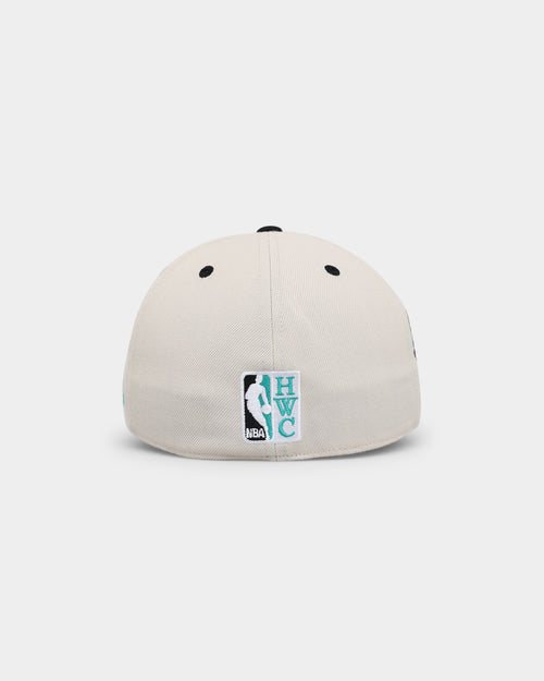 Mitchell & Ness Charlotte Hornets 'Diamond' Fitted Bone/Black