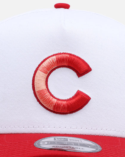 New Era Chicago Cubs 'Satin Blaze' 9FORTY A-Frame Snapback White/Scarlet
