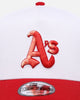 New Era Oakland Athletics 'Satin Blaze' 9FORTY A-Frame Snapback White/Scarlet
