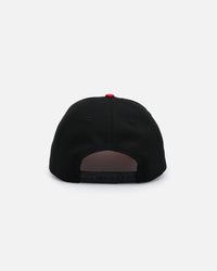 New Era Oakland Athletics 'Satin Scarlet' 9FORTY A-Frame Snapback Black/Scarlet