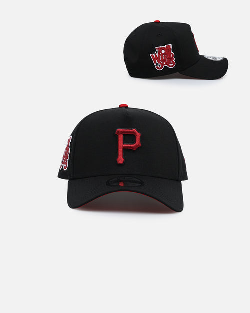 New Era Pittsburgh Pirates 'Satin Scarlet' 9FORTY A-Frame Snapback Black/Scarlet