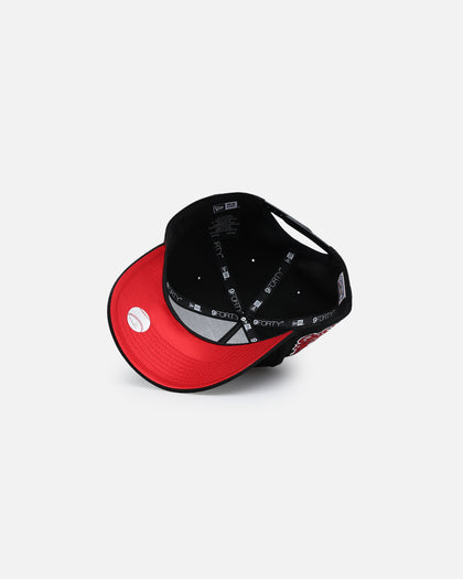 New Era Pittsburgh Pirates 'Satin Scarlet' 9FORTY A-Frame Snapback Black/Scarlet