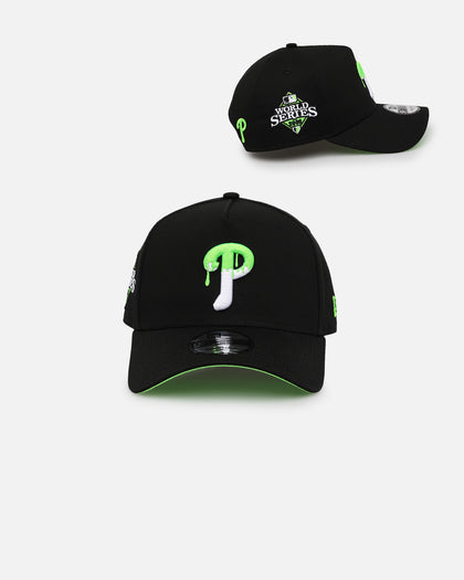 New Era Philadelphia Phillies 'Drip Logo' 9FORTY A-Frame Snapback Black/White/Green
