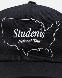 Students Golf National Tour Cap (1 Panel) Black