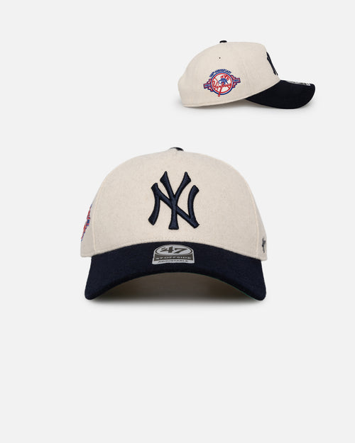 47 Brand New York Yankees 'Wooly Offside DT' Sure Shot Snapback Natural/Navy