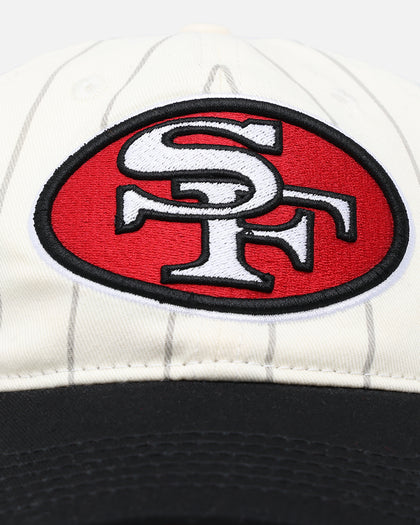 Pro Standard San Francisco 49ers Pinstripe Classic Dad Hat Strapback Eggshell/Yellow