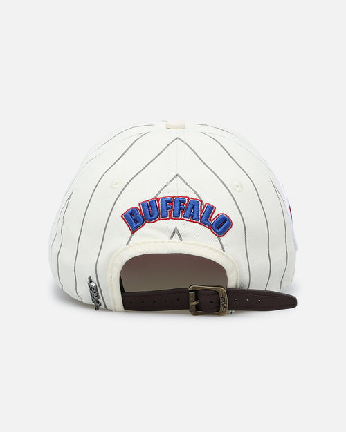 Pro Standard Buffalo Bills Pinstripe Dad Hat Strapback Eggshell/Yellow