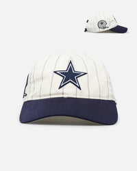 Pro Standard Dallas Cowboys Pinstripe Classic Dad Hat Strapback Eggshell/Yellow