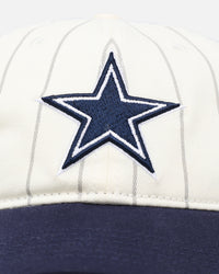 Pro Standard Dallas Cowboys Pinstripe Classic Dad Hat Strapback Eggshell/Yellow