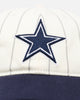 Pro Standard Dallas Cowboys Pinstripe Classic Dad Hat Strapback Eggshell/Yellow