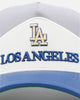 Pro Standard Los Angeles Dodgers Chevron Pinch Front Trucker Snapback Dodger Blue
