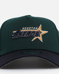 New Era Houston Astros 'Autumn Hue' 9FORTY A-Frame Snapback Dark Green/Navy