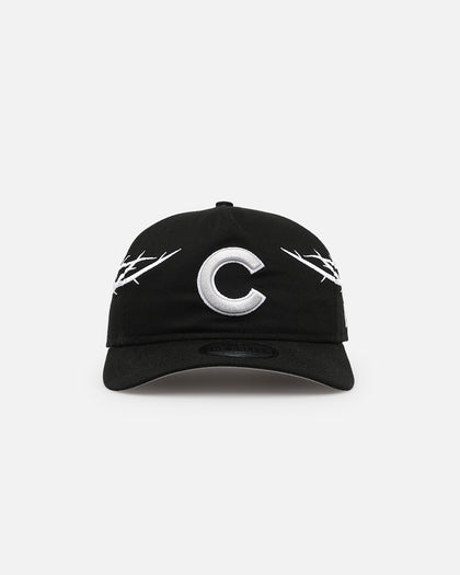 New Era Chicago Cubs 'Twisted Thorns' Pre-Curved Golfer Snapback Black