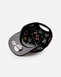 New Era MLB All Over 9FORTY A-Frame Snapback Black