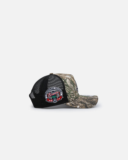 New Era Atlanta Braves 'Real Tree' 9FORTY A-Frame Trucker Snapback Realtree Edge