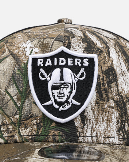 New Era Las Vegas Raiders 'Real Tree' 9FORTY A-Frame Trucker Snapback Realtree Edge