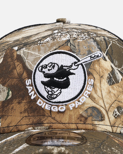 New Era San Diego Padres 'Real Tree' 9FORTY A-Frame Trucker Snapback Realtree Edge