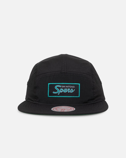Mitchell & Ness San Antonio Spurs Team Logo Camper Strapback Black