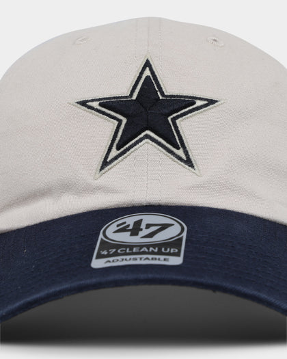 47 Brand Dallas Cowboys Sidestep Clean Up Strapback Bone/Navy