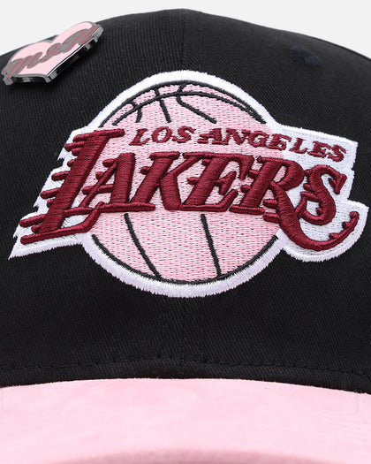 Mitchell & Ness Los Angeles Lakers 'Love & Devotion' Snapback Black/Pink