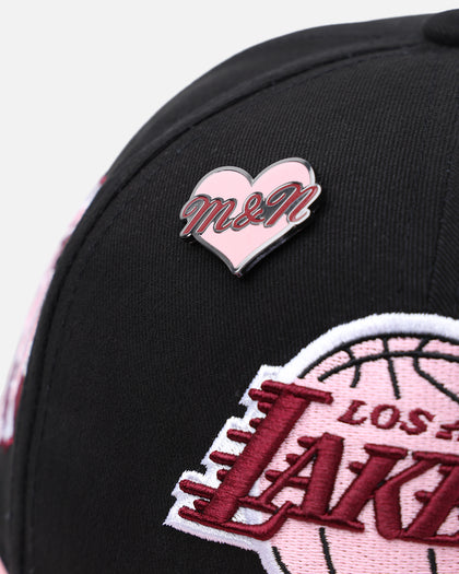 Mitchell & Ness Los Angeles Lakers 'Love & Devotion' Snapback Black/Pink