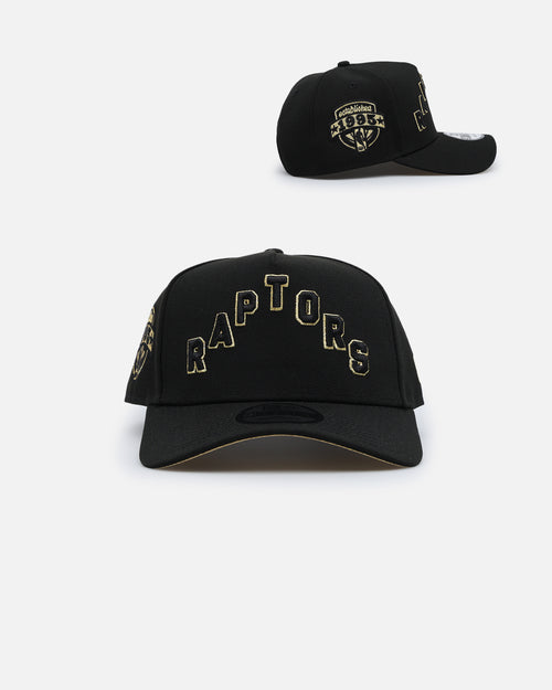 New Era Toronto Raptors 'NBA Gold Links' 9FORTY A-Frame Snapback Black/Gold