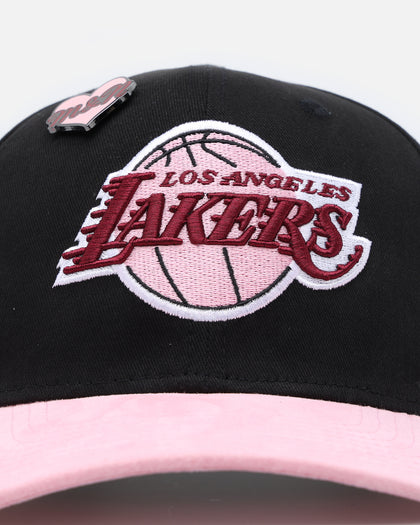 Mitchell & Ness Los Angeles Lakers 'Love & Devotion' Snapback Black/Pink