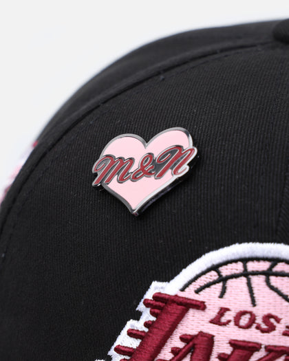 Mitchell & Ness Los Angeles Lakers 'Love & Devotion' Snapback Black/Pink