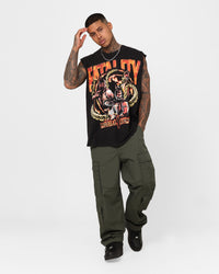 Goat Crew X Mortal Kombat Group Vintage Muscle T-Shirt Black Wash