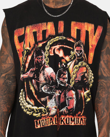 Goat Crew X Mortal Kombat Group Vintage Muscle T-Shirt Black Wash