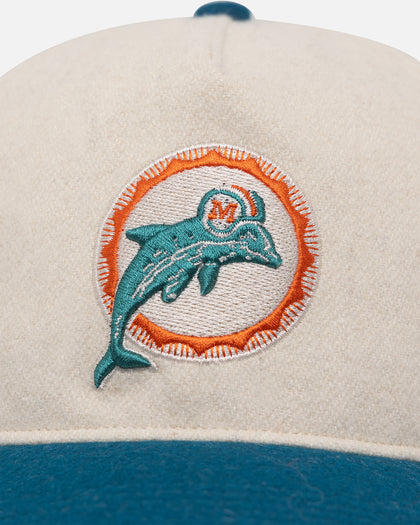 47 Brand Miami Dolphins Legacy Wooly Sure Shot Snapback Natural/Neptune