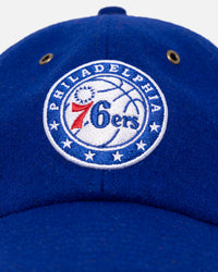 47 Brand Philadelphia 76ers Wooly Clean Up Strapback Royal