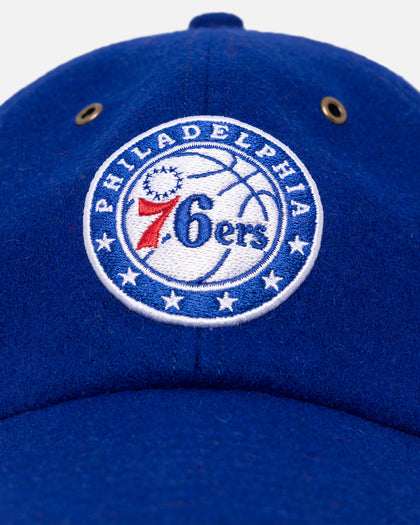 47 Brand Philadelphia 76ers Wooly Clean Up Strapback Royal
