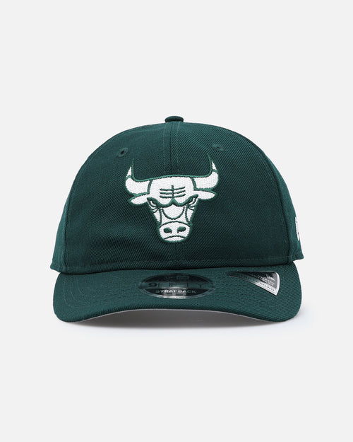 New Era Chicago Bulls 'Retro Crown Classic' 9FIFTY Retro Crown Strapback Dark Green