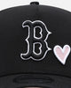New Era Boston Red Sox 'Pink Satin Hearts' 9FORTY A-Frame Snapback Black/White