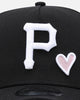 New Era Pittsburgh Pirates 'Pink Satin Hearts' 9FORTY A-Frame Snapback Black/White