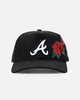 New Era Atlanta Braves 'Corduroy Rose' Pre-Curved Golfer Snapback Black Corduroy/White