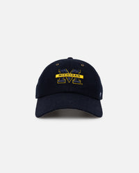 47 Brand Michigan Wolverines Wooly Clean Up Strapback Navy