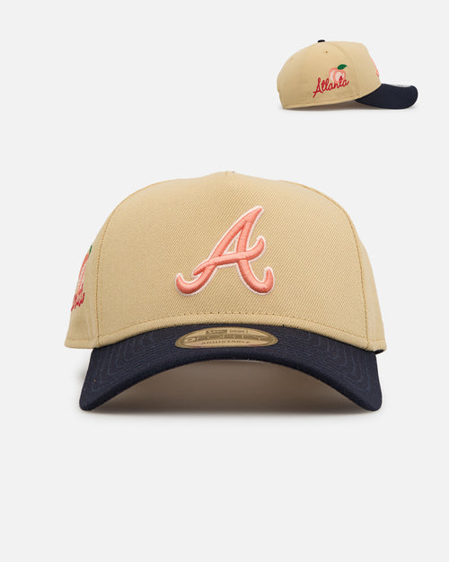 New Era Atlanta Braves 'Summer Injection' 9FORTY A-Frame Sidepatch Snapback Tan