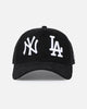 New Era New York Yankees X Los Angeles Dodgers 'Dual Logo' 9FORTY A-Frame Trucker Snapback Black