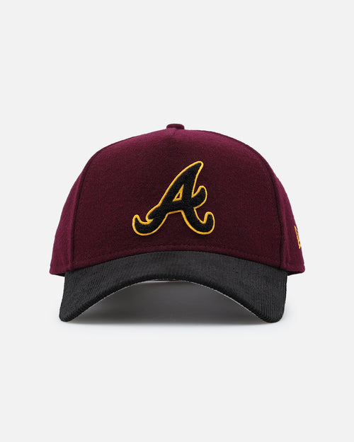 New Era Atlanta Braves 'Large Chenille' 9FORTY A-Frame Snapback Maroon