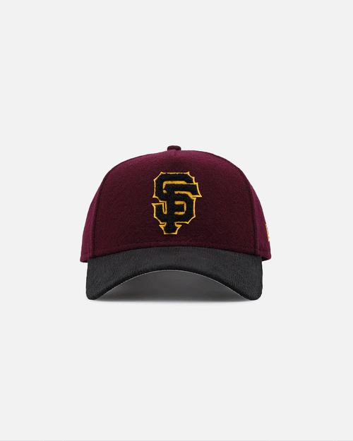 New Era San Francisco Giants 'Large Chenille' 9FORTY A-Frame Snapback Maroon