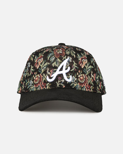 New Era Atlanta Braves 'Floral Tapestry' 9FORTY A-Frame Snapback Tapestry/Black