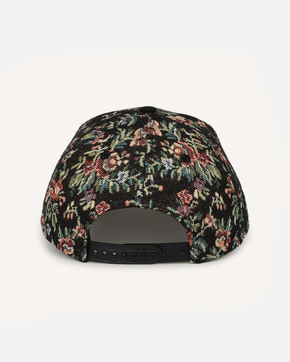 New Era Atlanta Braves 'Floral Tapestry' 9FORTY A-Frame Snapback Tapestry/Black